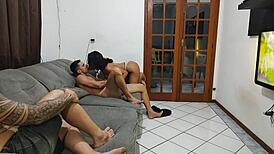 My Husband Hired Escort Boy To Fuck Me While He Jerks Off Part 2