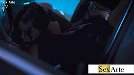 curvy latina wife fists her wet pussy then bends for lover's big cock doggystyle