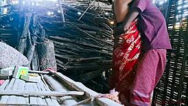 Bhabhi sneaks outdoor doggystyle orgasm with friend, bent over kissing?