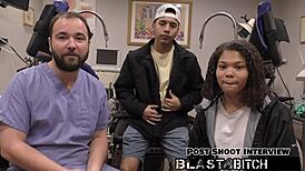 michelle anderson moans as vibrator spreads pussy for creampie