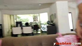Jenna And Kenna Blondes Share Cozy Sofa Intimacy