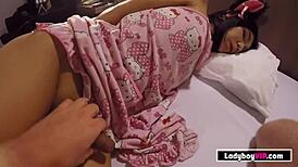 you ever seen an asian ladyboy's flat chest smooth skin get pounded rough?