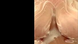 ever seen a french milf's huge chubby tits get caressed in secret shower voyeur?