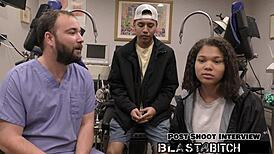 michelle anderson moans as vibrator spreads pussy for creampie