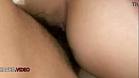 Seductive Asian Meisa Hanai sucks cock then fucks doggystyle