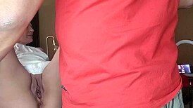 uhh my foster stepmom uh begged me to fill her shaved pussy with hot cum creampie