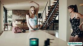 Tgirl Melanie Brooks Barebacks Stepdaughter Izzy Wilde Hard