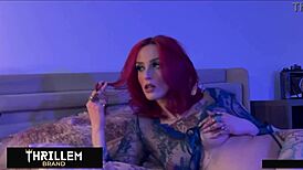 pregnant lizzierose trembles with deep horny solo masturbation bliss