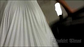 ever spied a hot blonde's upskirt tease hidden cam catches her skirt lift perfectly