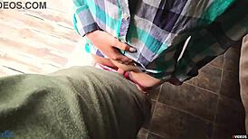 stepsis panties soaked from quick outdoor creampie rush