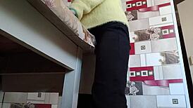 i crave stepsister's solo pussy rubbing to multiple moaning orgasms