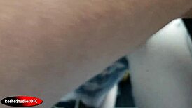 Fitness garage hookup as novinha cheats with hung stud while boyfriend shops