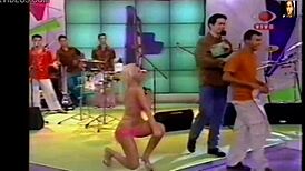 Lady Lu Teases in Pink Bikini with Sultry Striptease and Positive Vibes