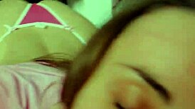 i'm shakin' from my innocent stepsis's pov blowjob cumshot facial on her cute face... jeans down ass out