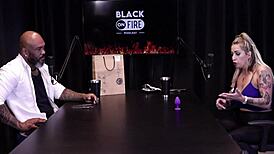 loira flashes tits after stressing over anal scene game