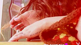 Hey, check out beautiful MILF Uma Jolie posing her perfect ass in camper