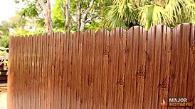 Karina valentina's wet pussy gets banged deep by rome major's big black cock doggystyle