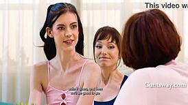 oh man playing game of thrones riding stepmom's dildo while social worker quizzes her love...