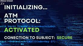 Goddess activates ATM protocol for financial domination humiliation close-up