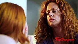 Innocent virgin teen joins family group for her nasty pussy initiation ritual