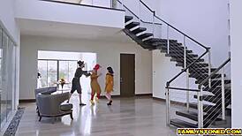 girls, you kneel for our cocks or what?