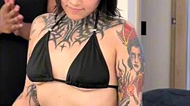 Goth Latina Explodes from Tantric Massage Bliss