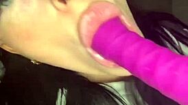 Horny British Brunette Teases Solo Toy Orgasm In Webcam