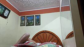 Hubby pimps my big ass to his fat mature pal