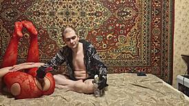 i can't stop watching sasha earth's ass dildo masturbation with mistress anastasia's commands