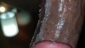 Sloppy wet mouth takes on massive black cock for intense deepthroat face fucking session