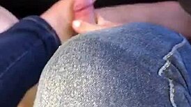 colombian babe gives hot footjob in the car