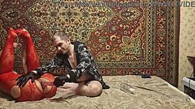 i can't stop watching sasha earth's ass dildo masturbation with mistress anastasia's commands