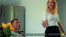 mommy4k cougar milf asks which pussy tastes sweeter wanna guess? 😏 kitchen seduction awaits