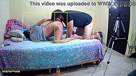 Pongo cámara oculta graba a mi curvy latina esposa taking neighbor's anal assfucking parte 4