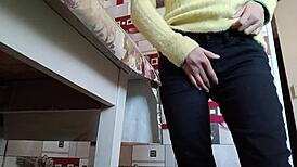 i crave stepsister's solo pussy rubbing to multiple moaning orgasms