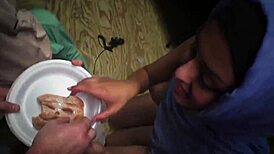 teen sneaks army base for hd big ass toy double penetration thrill