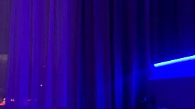 Ritafox strips teasing then fingers her wet pussy