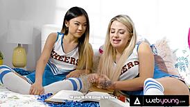 Captain Harmony Rivers tutors Lulu Chu turning into wild pussy licking feast