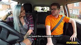 Alexxa Vice takes anal sex and dildo double penetration in driving lesson