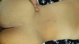 fucking single latina mom doggystyle while kids play in yard big ass brunette whore