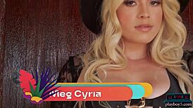 Meg cyria's blonde curves stir deep horny playboy desires