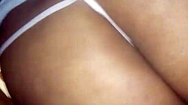 latina's perfect big ass tempts in tight pink thong panties