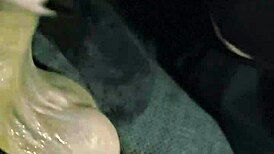 GOTH BABE GAGS ON CUM IN SENSUAL TATTOOED BLOWJOB CLOSE-UP