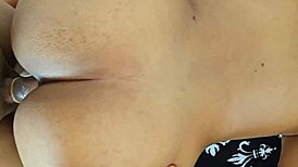 fucking single latina mom doggystyle while kids play in yard big ass brunette whore