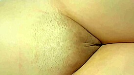 Amateur milf's shaved pink pussy closeup 299 days post virginity loss
