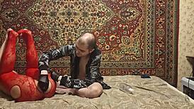 i can't stop watching sasha earth's ass dildo masturbation with mistress anastasia's commands