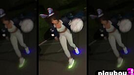 Misty Stone's perfect ass and small tits beg for your gaze as she masturbates