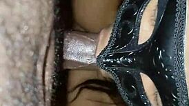 Brooklyn's ebony face drowned in hot sticky facial cum blasts!