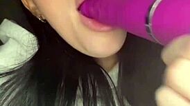 british coed fingers her horny pussy on webcam craving that girlfriend squirt session