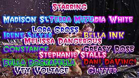 glam babes in messy mud wrestling tits out erotic catfight 😈💦